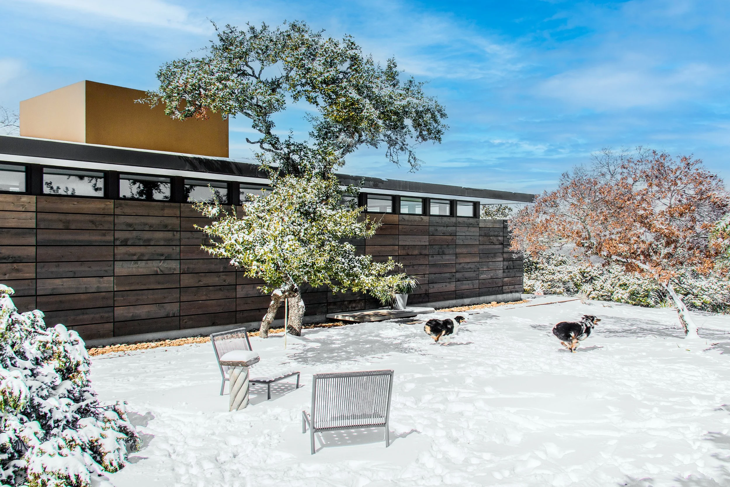 Alta Luz exterior with geometric roofline