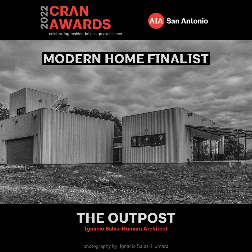 The Outpost modern home finalist graphic