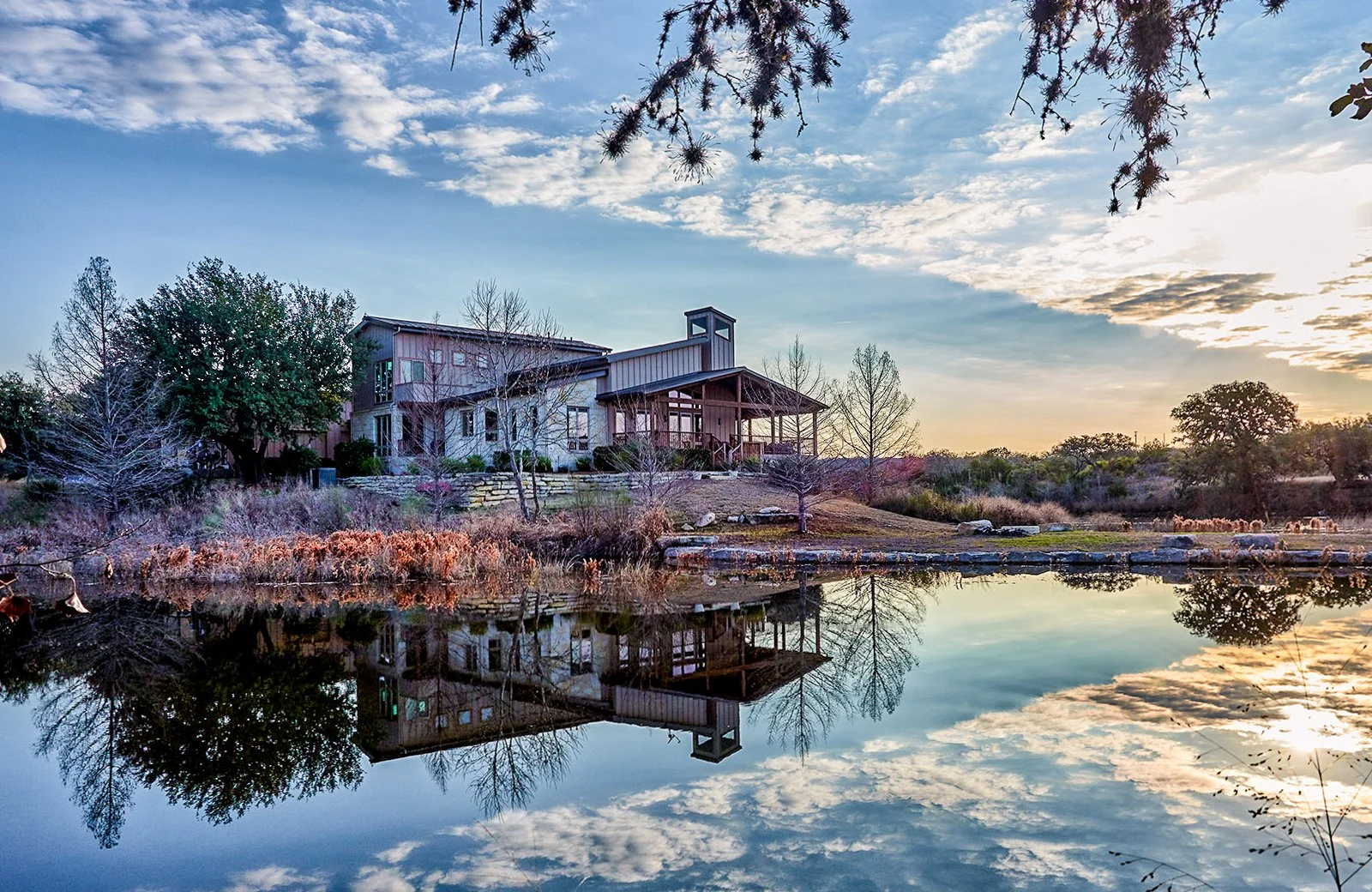 Agua Vista Ranch exterior with covered outdoor living