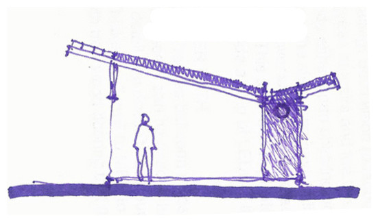 Butterfly House section sketch