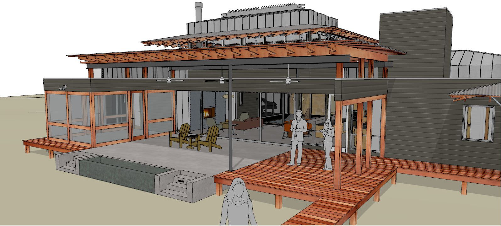 Bliss House final source-sequence interior and garden study