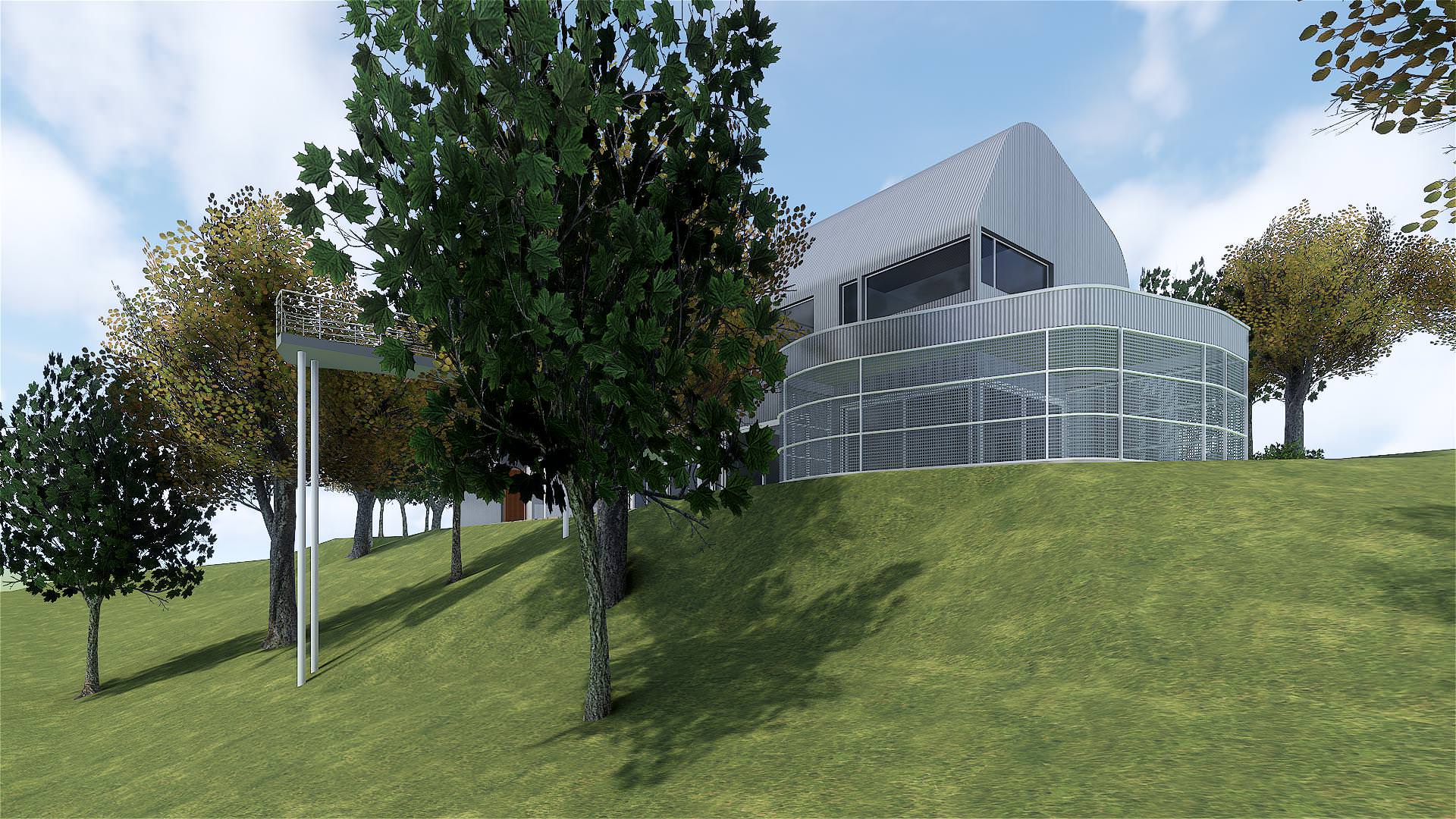 River House screened porch and upper deck concept