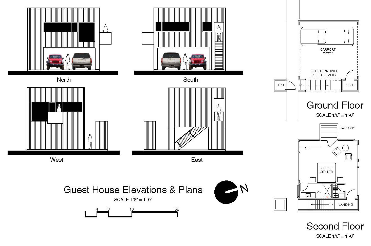 River House site and elevation reference