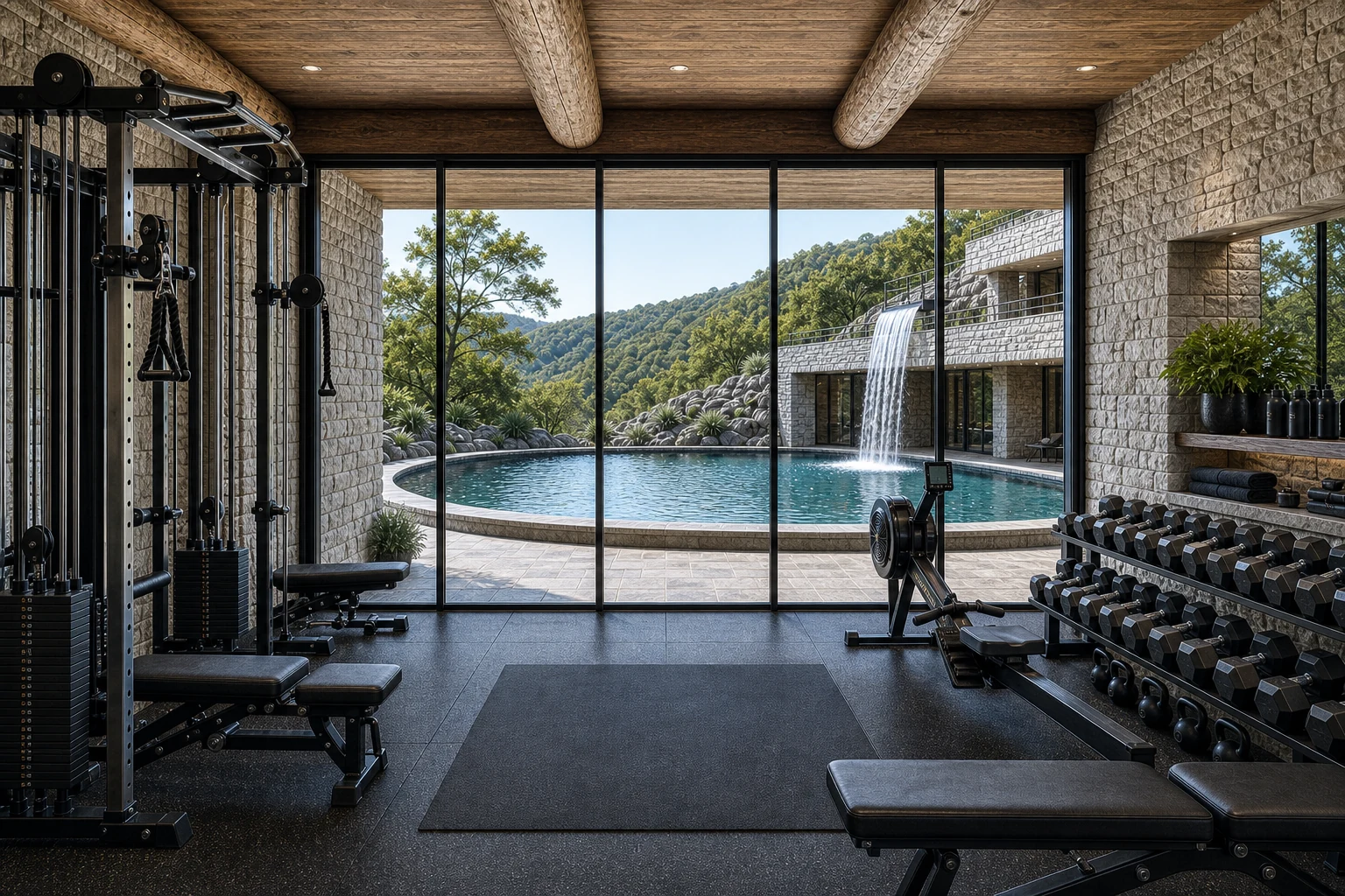 Edge Falls fitness training suite concept
