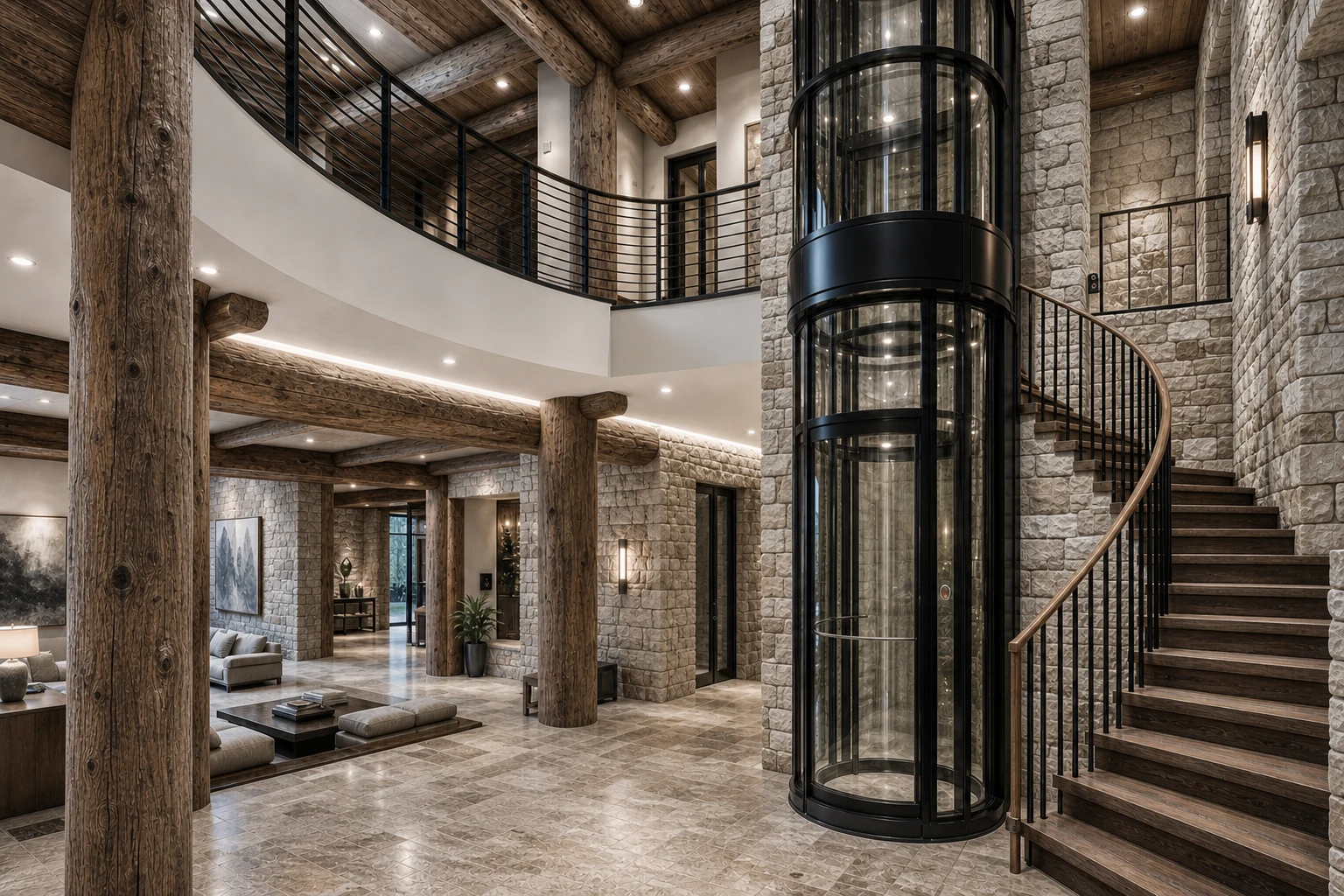 Edge Falls pneumatic vacuum elevator concept