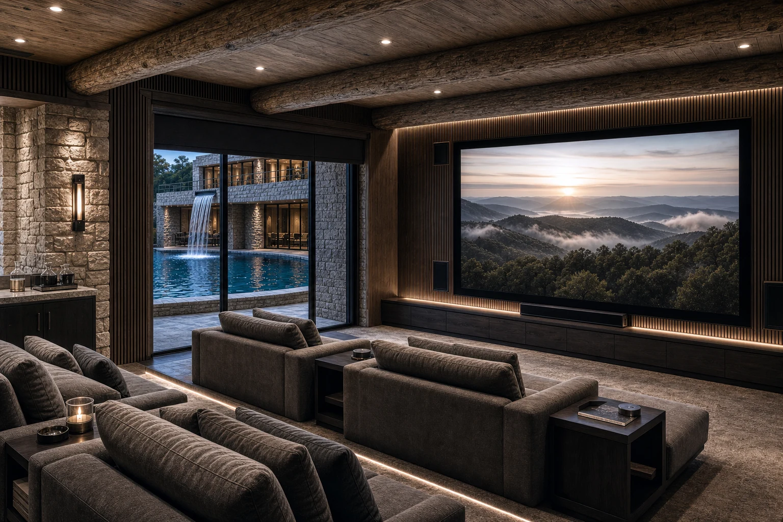 Edge Falls home cinema concept