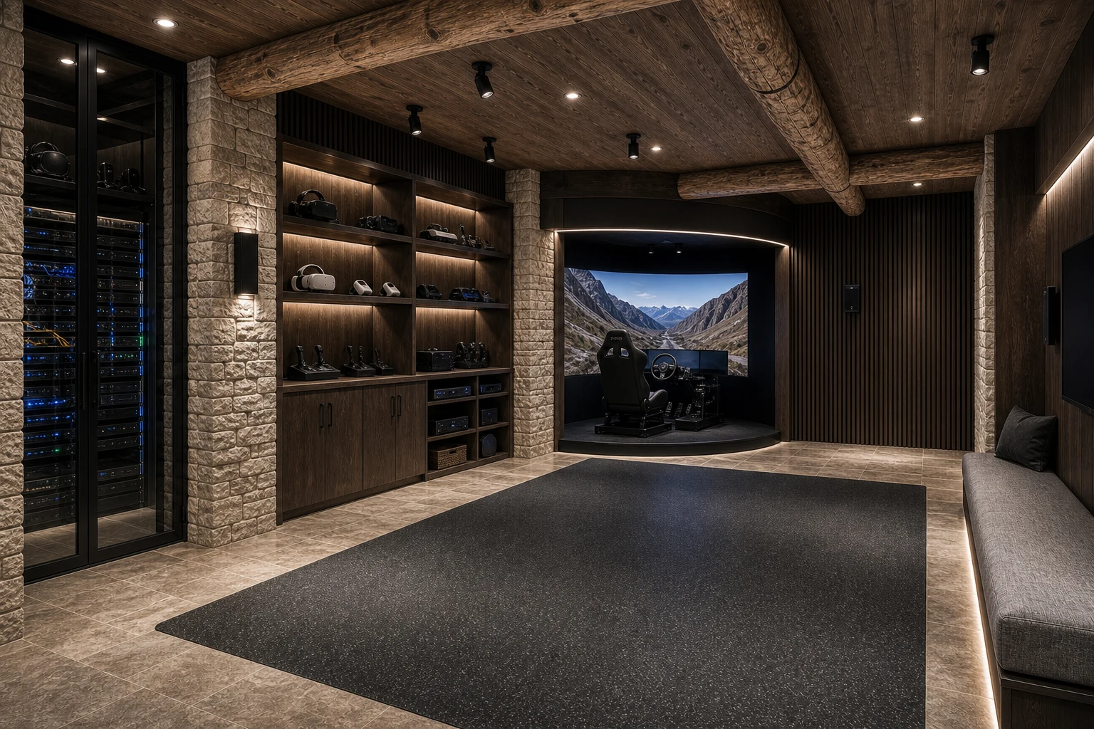 Edge Falls immersive VR suite concept